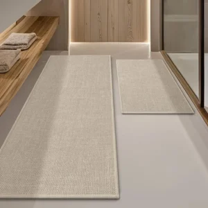 Beige Bathroom Rug Sets 2 Piece