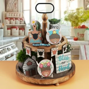 Tiered Tray Decor Set