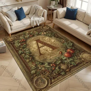1PC European Letters A-N Carpet